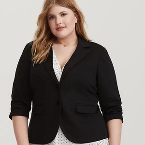 Torrid studio blazer ruched sleeves size 3x